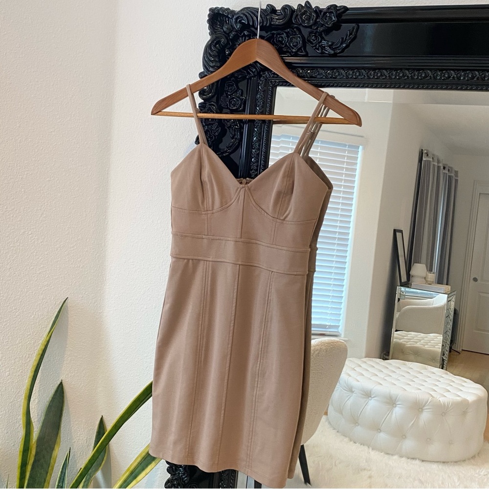 Forever 21 | Women’s Salmon Pink Adjustable Bodycon Sleeveless Mini Dress